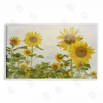 Anne Bailey | Sunny Mood Flower Field Plush Bath Mat