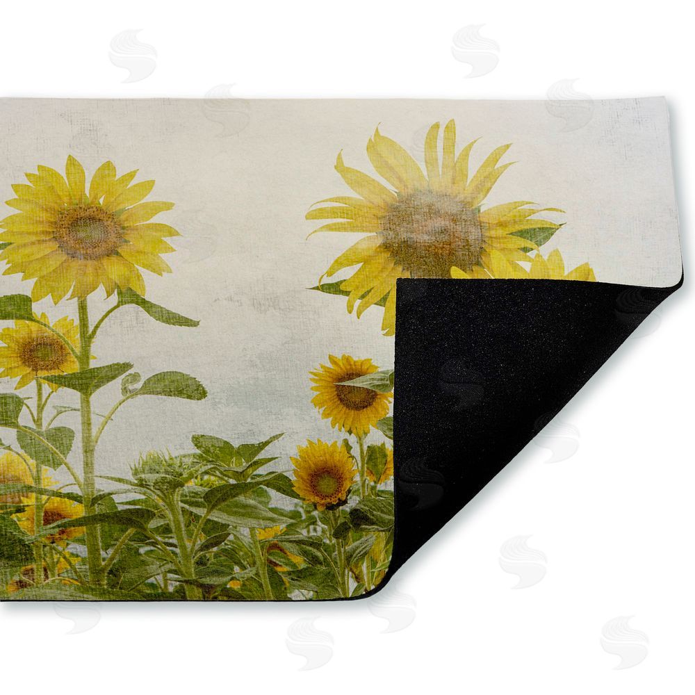 Anne Bailey | Sunny Mood Flower Field Non-Woven Door Mat