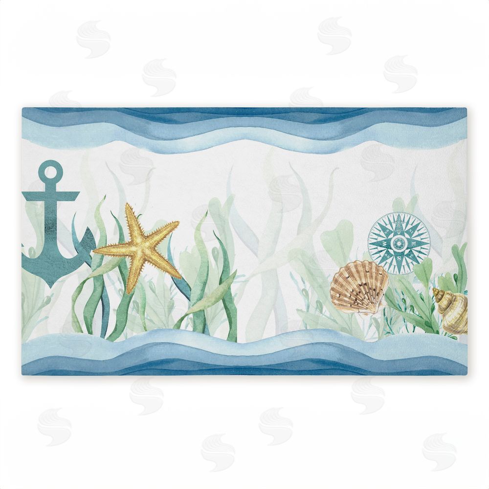 Kim Allen | Bayside Sea Life & Waves Non-Woven Door Mat