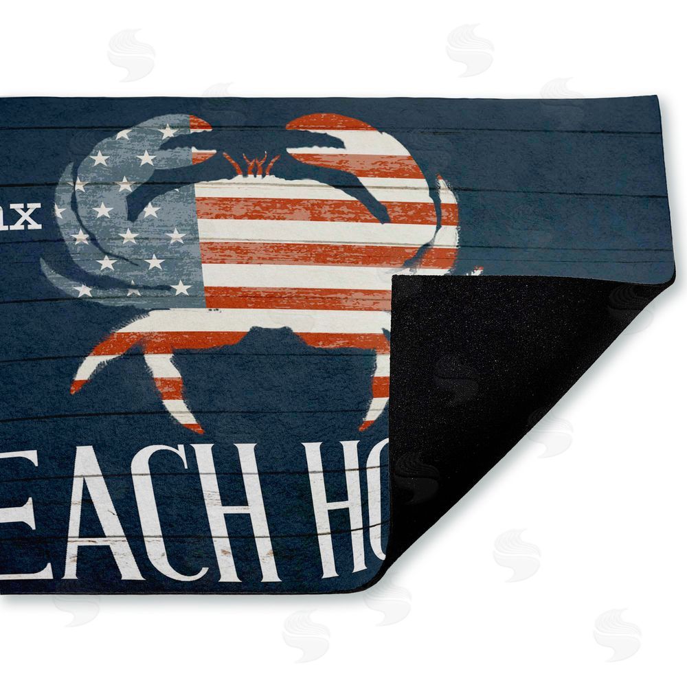 Kim Allen | Relax Unwind Patriotic Beach House Non-Woven Door Mat