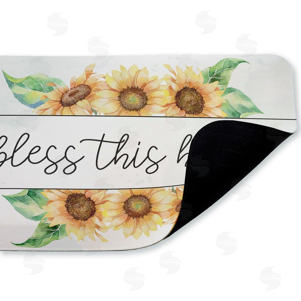 Kim Allen | Bless This Home Sunflowers Anti-Fatigue Mat
