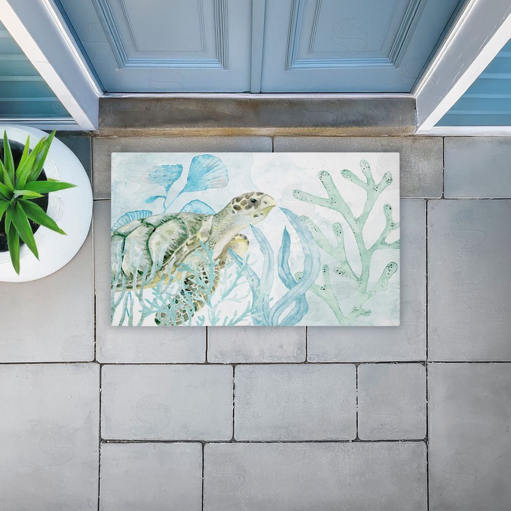 Kim Allen | Turtle In The Sea Non-Woven Door Mat