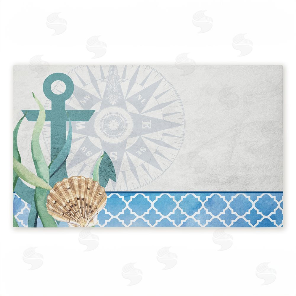 Kim Allen | Bayside Anchor & Compass Non-Woven Door Mat