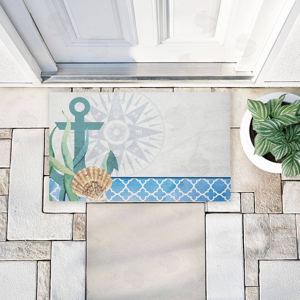 Kim Allen | Bayside Anchor & Compass Non-Woven Door Mat