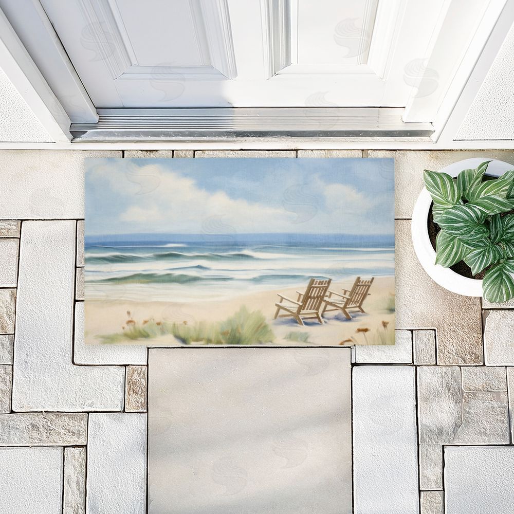 Kim Allen | Chair View on Serene Beach Non-Woven Door Mat