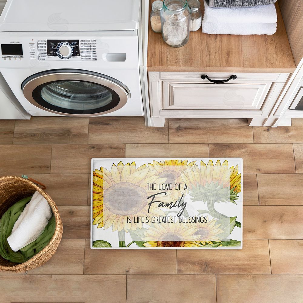 Kim Allen | Love Of Family Sentiment Plush Bath Mat