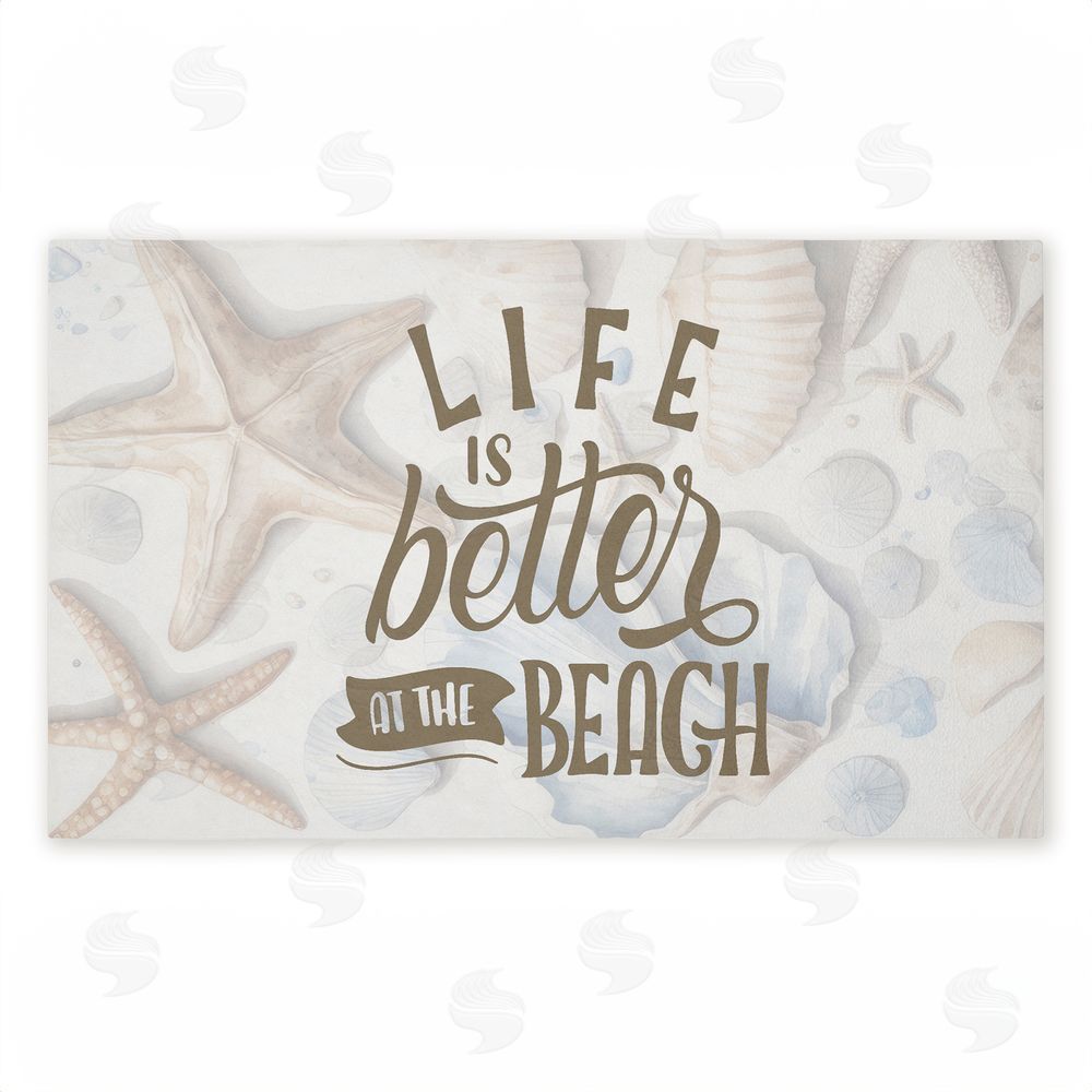 Kim Allen | Better At Beach Seashells Non-Woven Door Mat