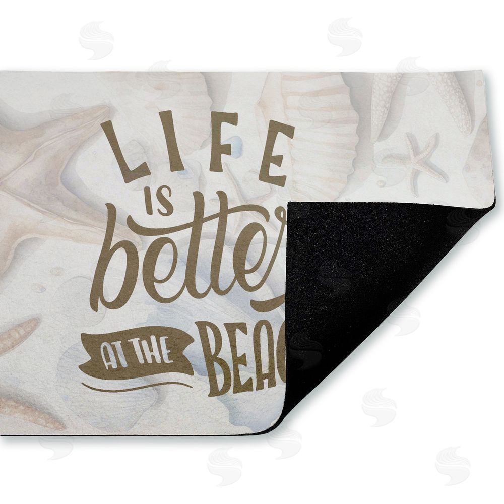 Kim Allen | Better At Beach Seashells Non-Woven Door Mat