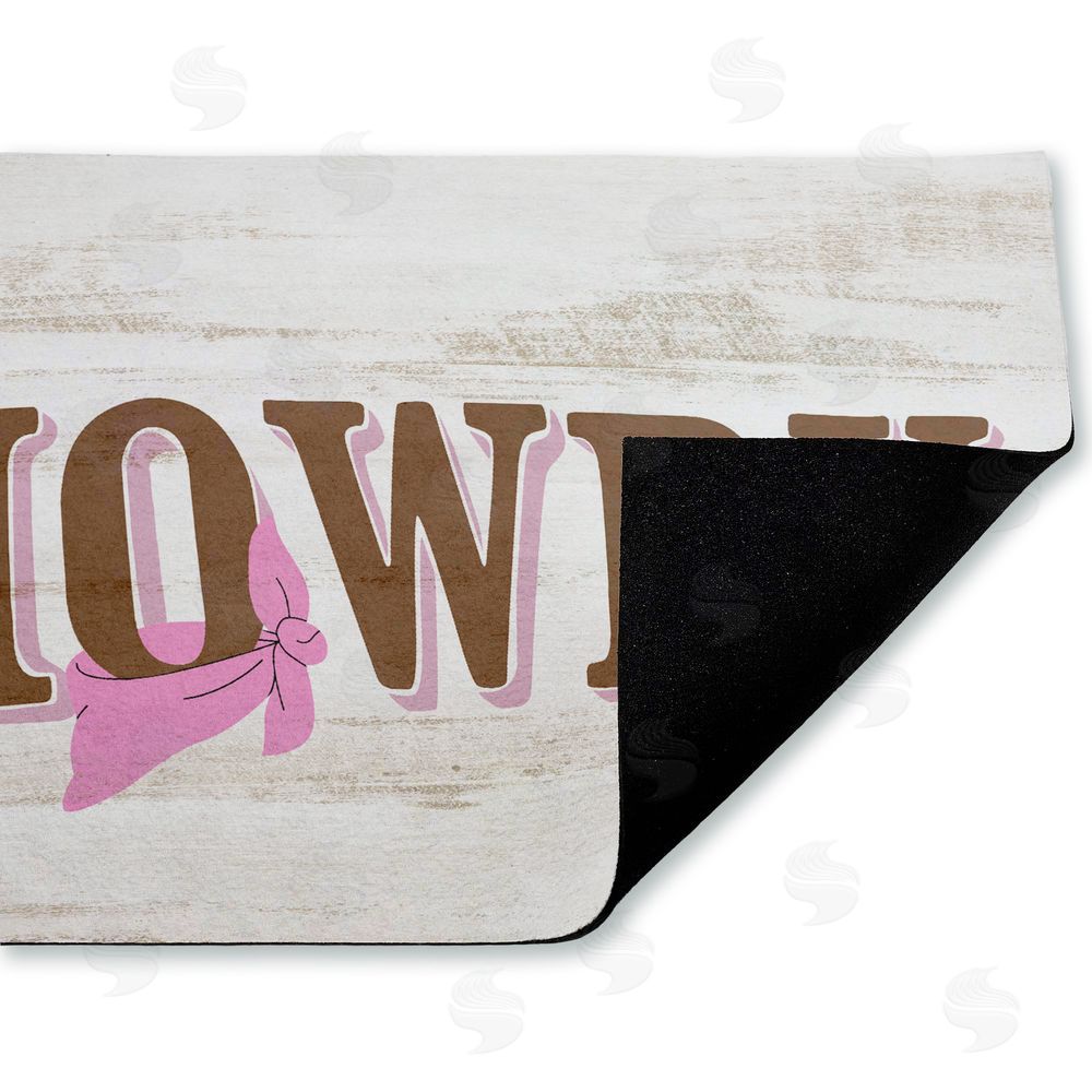 Kim Allen | Howdy with Pink Bandana Non-Woven Door Mat