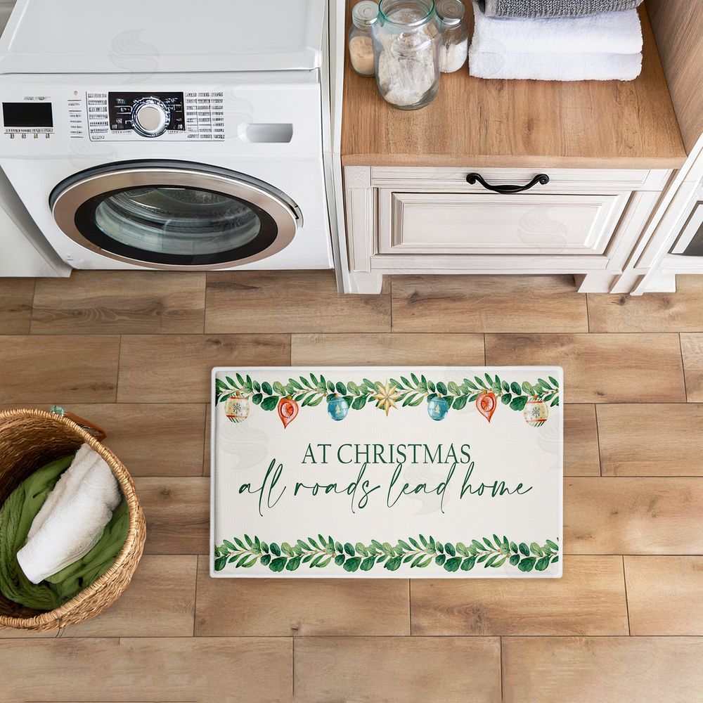 Kim Allen | Christmas Roads Lead Home Plush Bath Mat