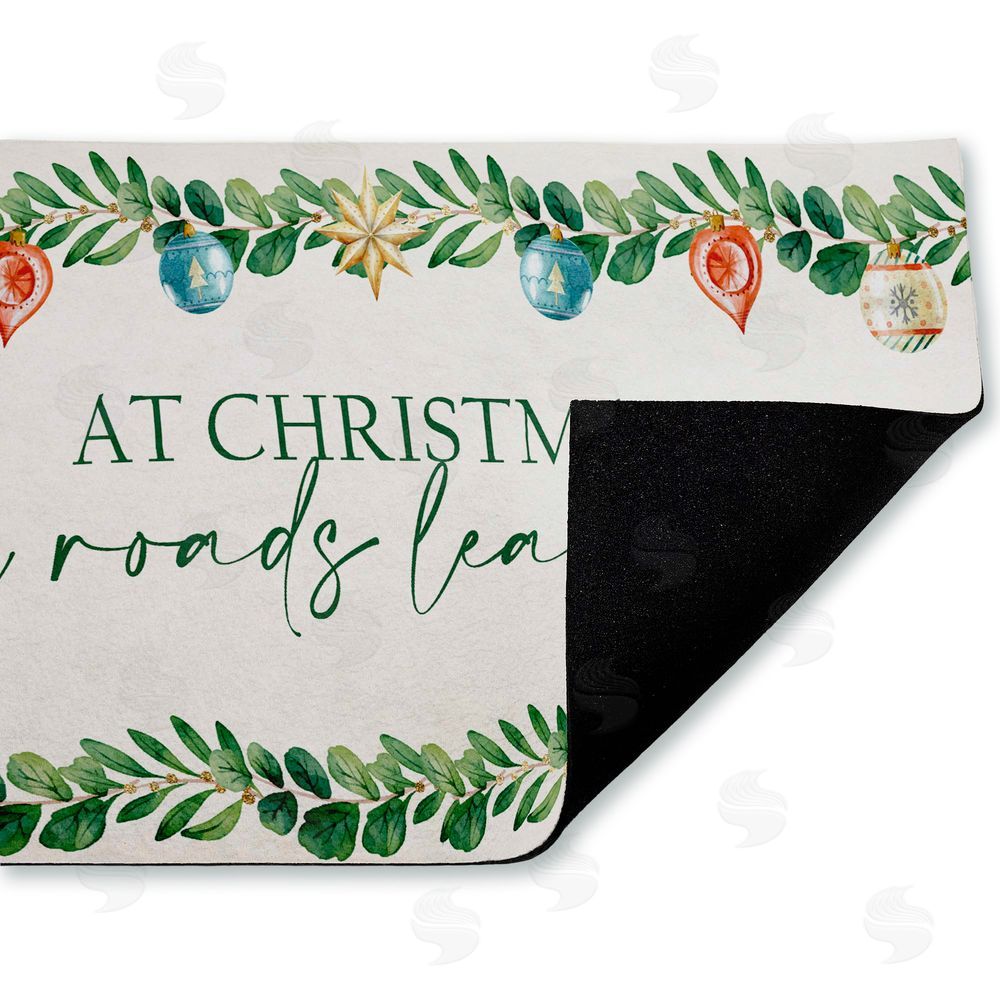 Kim Allen | Christmas Roads Lead Home Non-Woven Door Mat