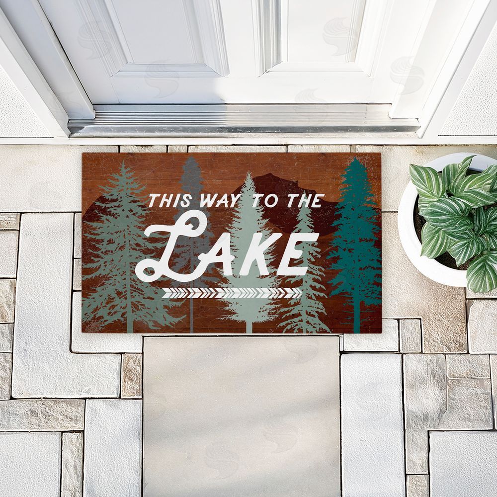 Lula Bijoux & co. | This Way To Lake Retro Non-Woven Door Mat