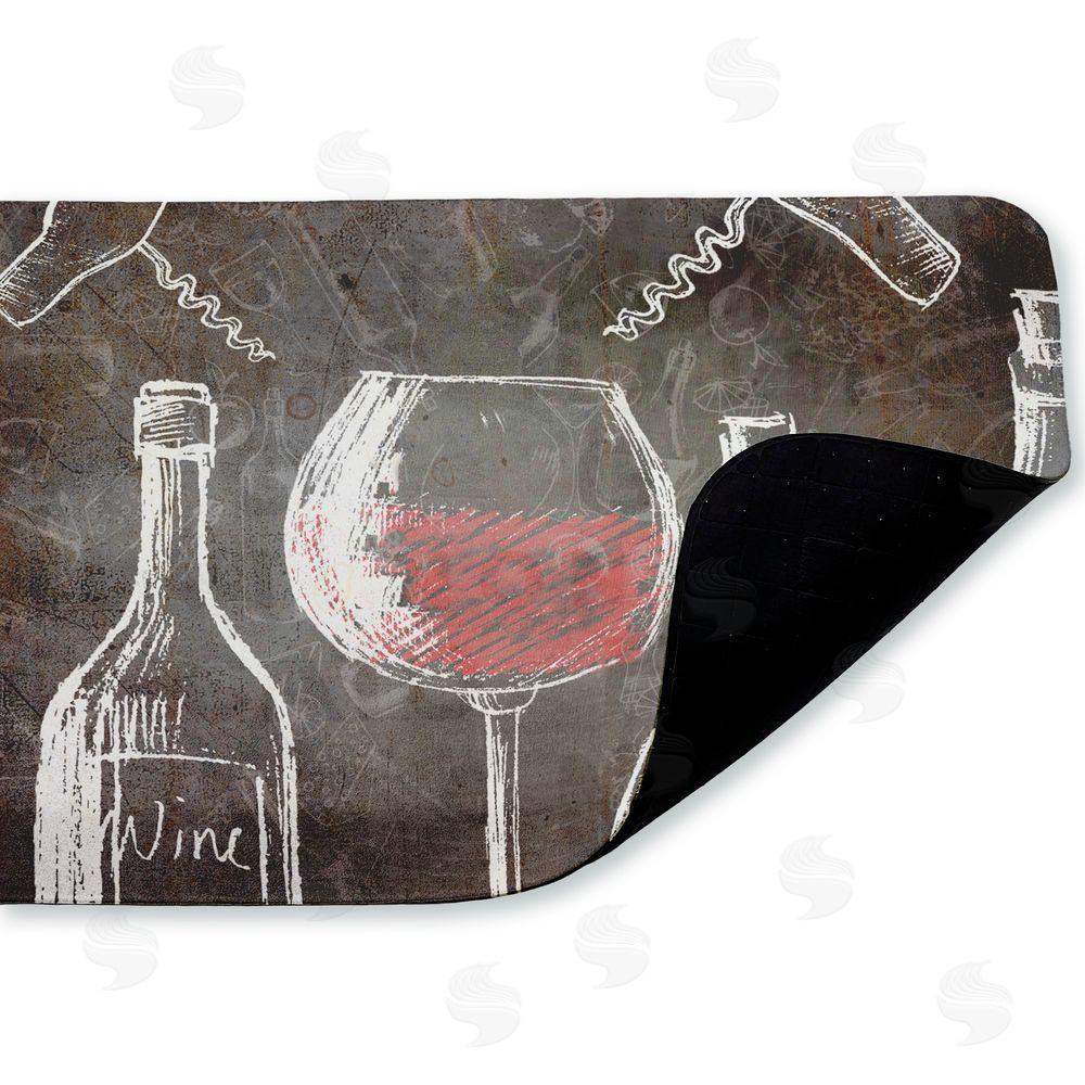Kim Allen | Kitchen Wine Chalkboard Anti-Fatigue Mat