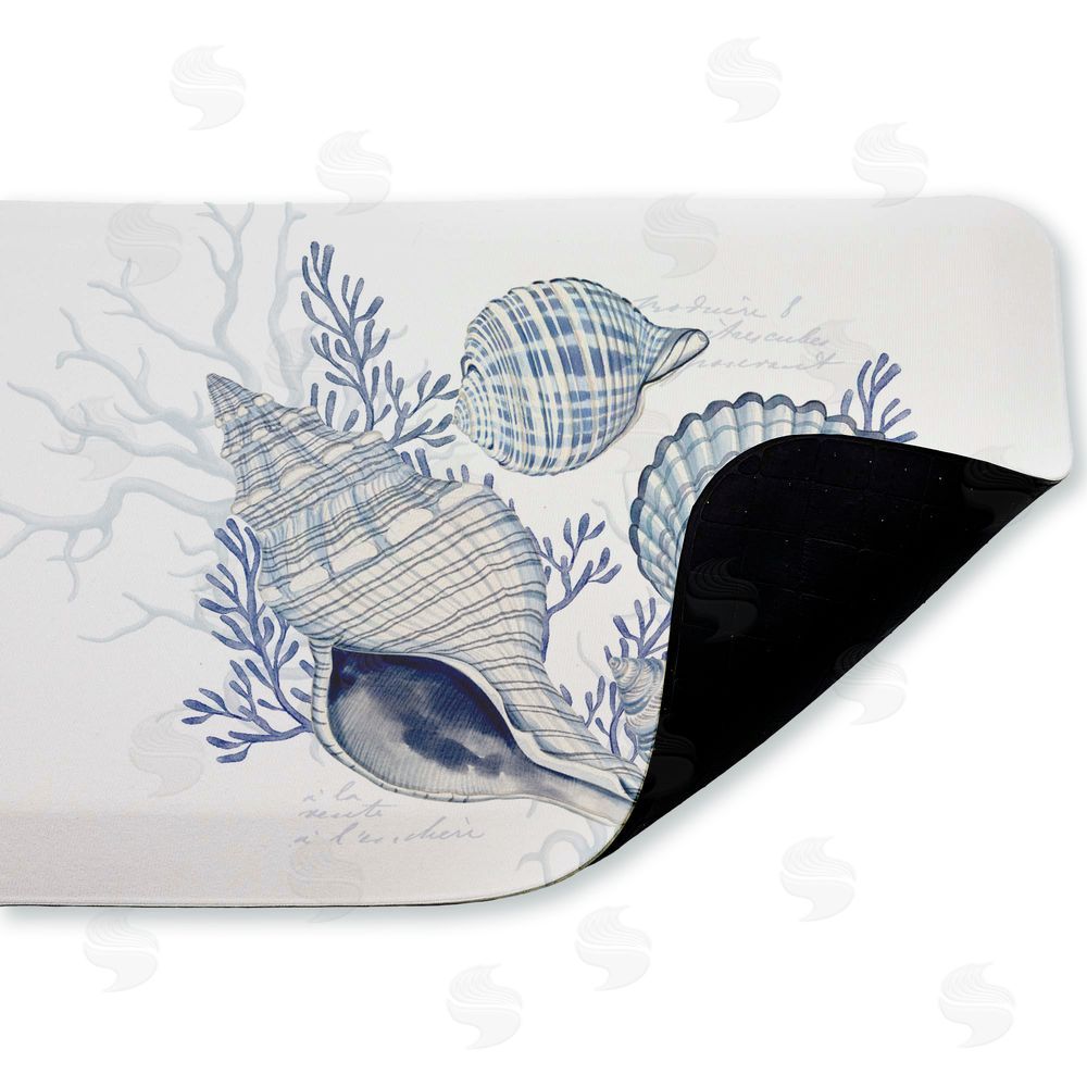 Nicole Tamarin | Coastal Chinoiserie Shells Anti-Fatigue Mat