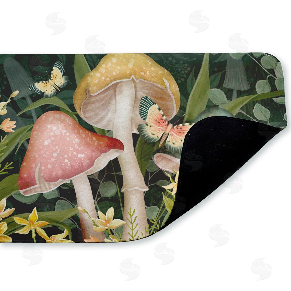 Nicole Tamarin | Midnight Garden Mushrooms Anti-Fatigue Mat