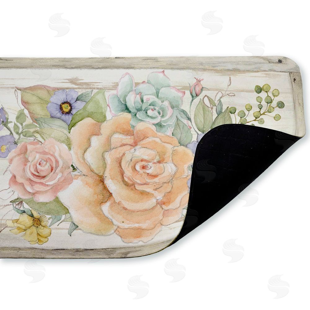 Susan Winget | Rose Succulent Bouquet Anti-Fatigue Mat