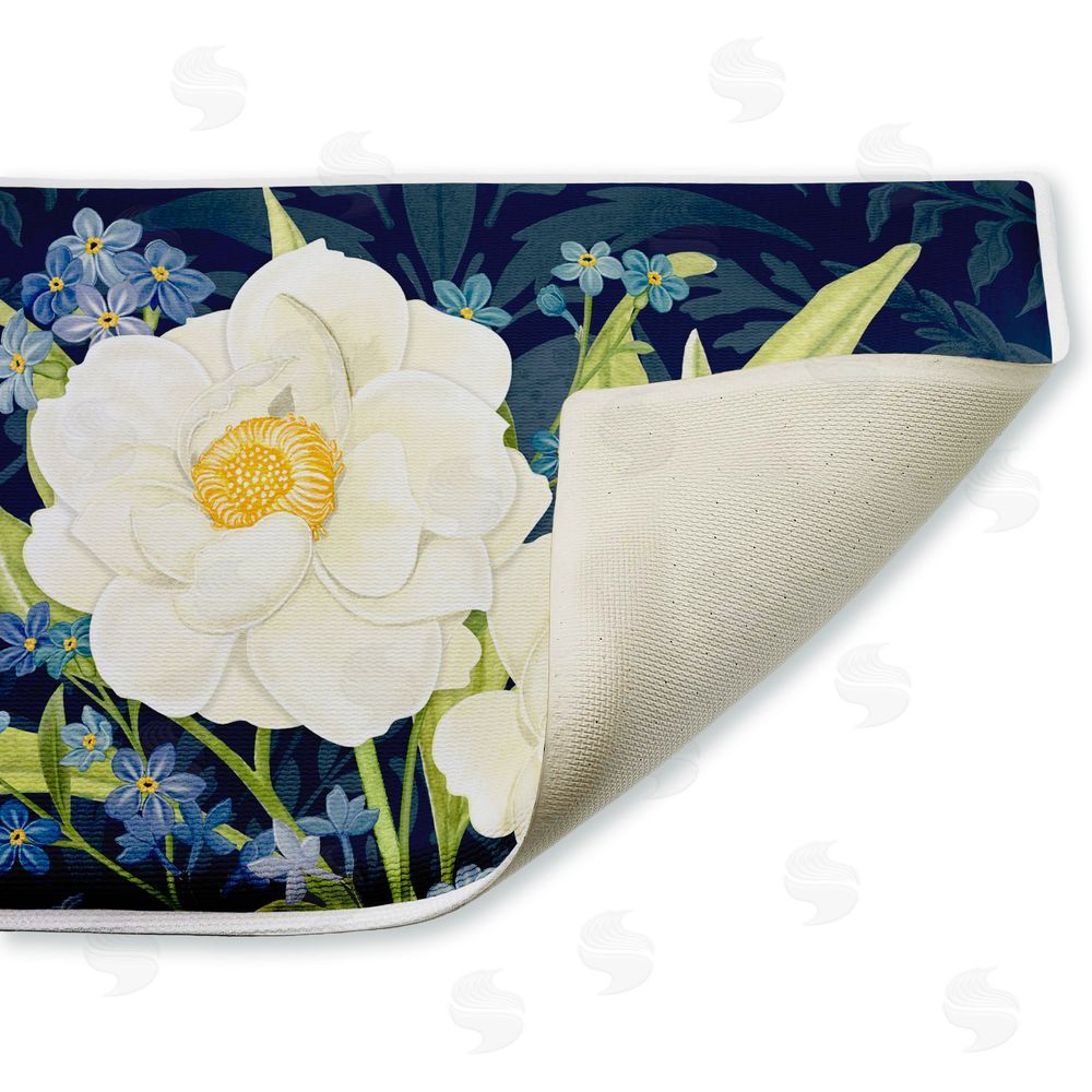 Nicole Tamarin | Enchanted Midnight Garden Plush Bath Mat