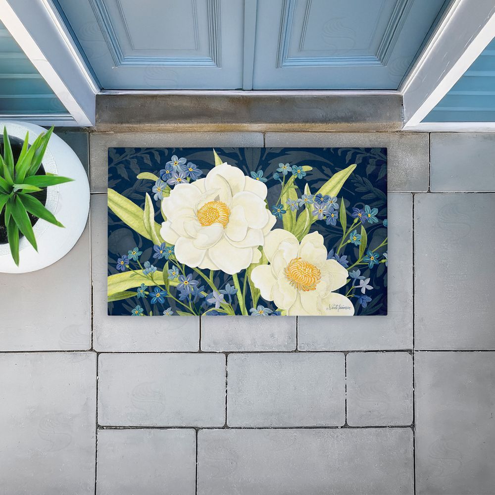 Nicole Tamarin | Enchanted Midnight Garden Non-Woven Door Mat