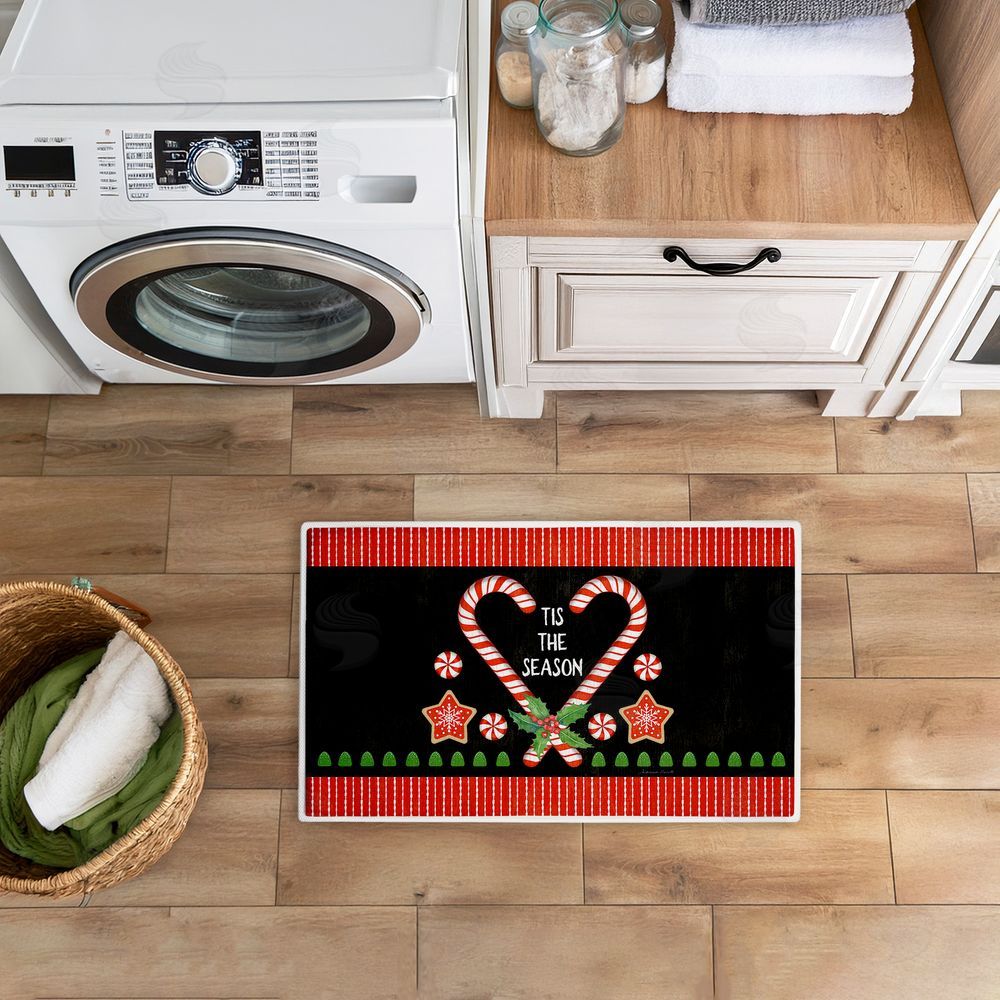Suzanne Nicoll | Tis The Season Candy Heart Plush Bath Mat