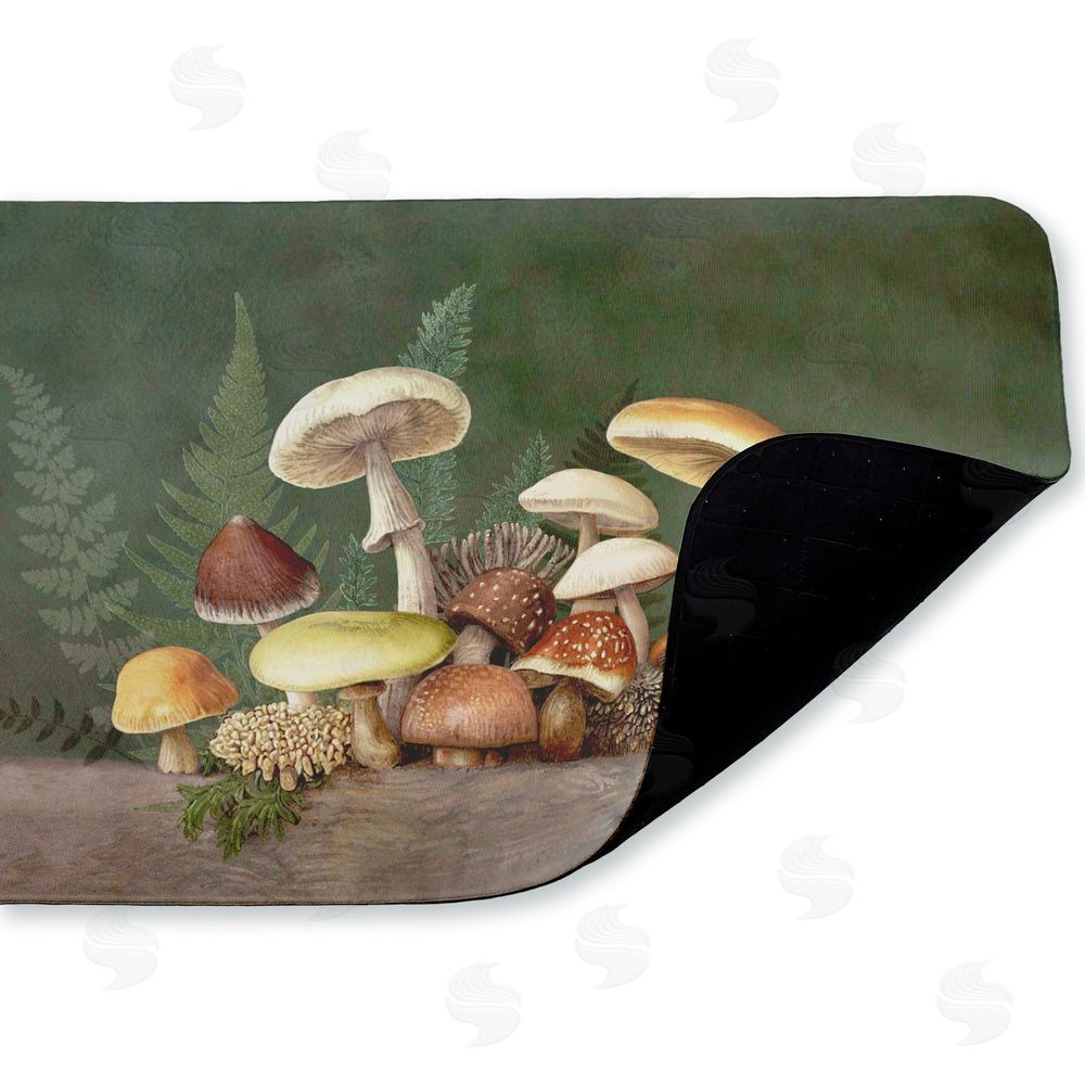 Tim Coffey | Mushrooms & Ferns on Green Anti-Fatigue Mat
