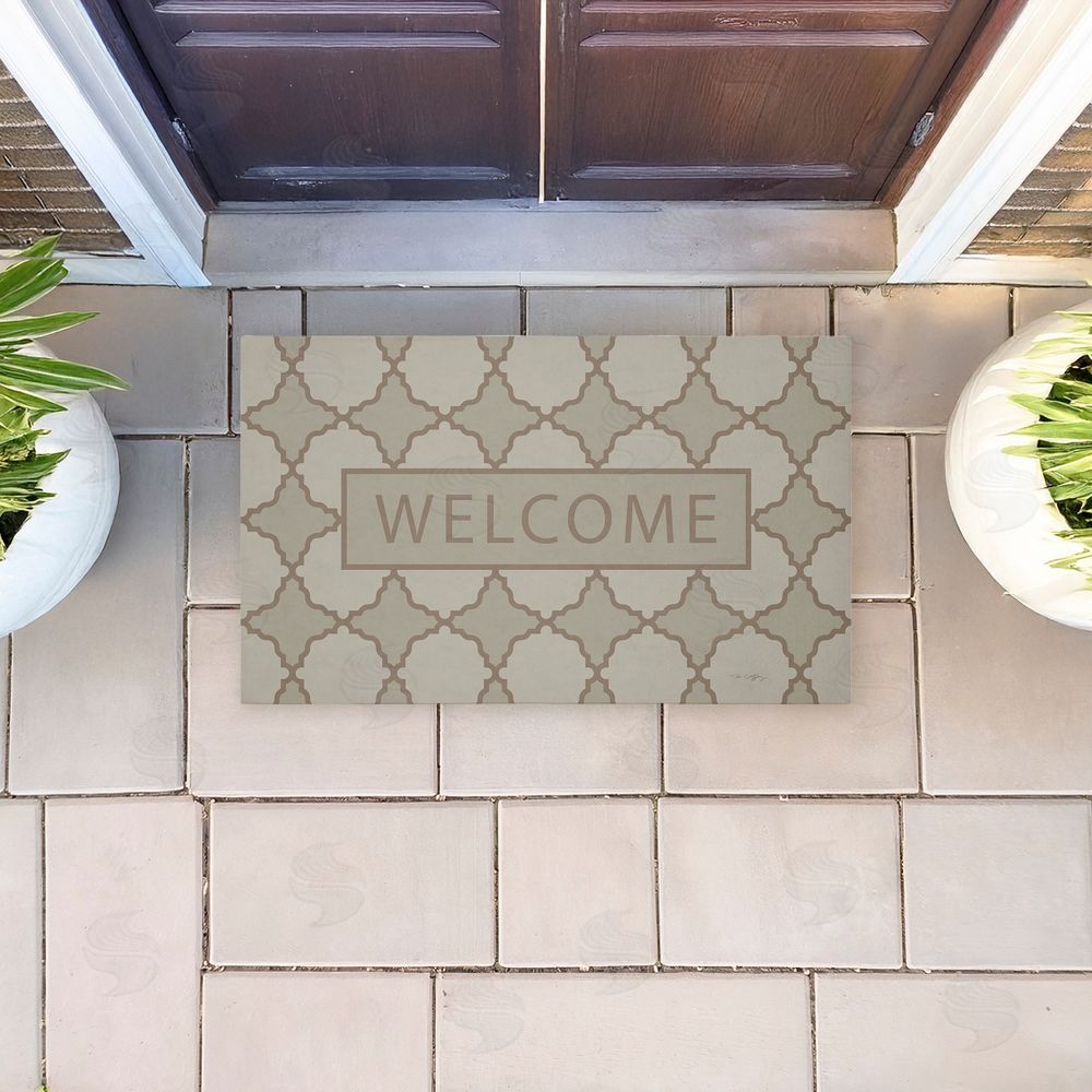 Tim Coffey | Geometric Mod Welcome Non-Woven Door Mat