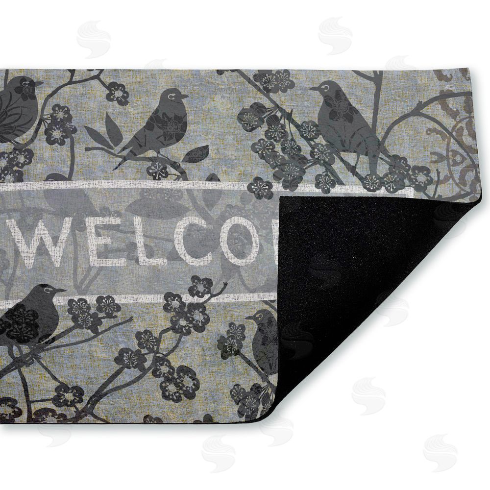 Tim Coffey | Black Birds Welcome Non-Woven Door Mat