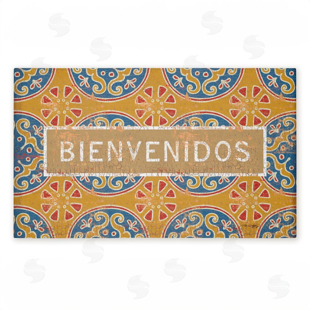 Tim Coffey | Valencia Pattern Bienvenidos Non-Woven Door Mat