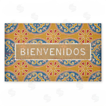 Tim Coffey | Valencia Pattern Bienvenidos Non-Woven Door Mat