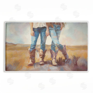 Ramona Murdock | All About The Cowboy Boots Plush Bath Mat