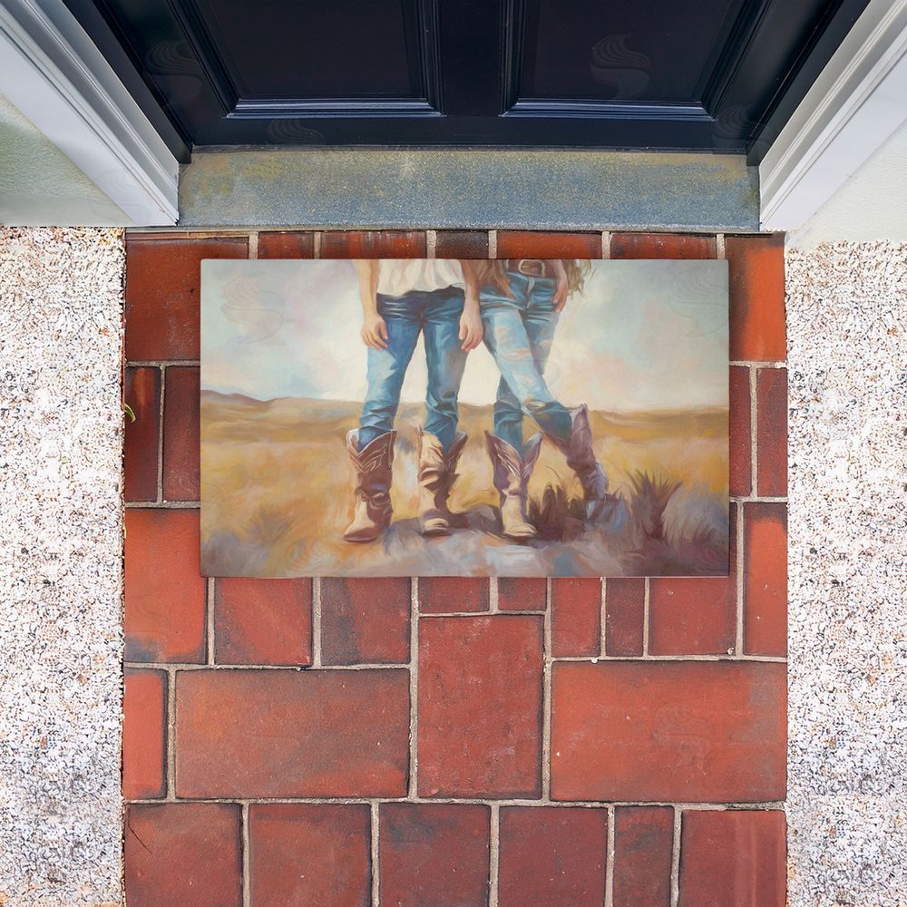 Ramona Murdock | All About The Cowboy Boots Non-Woven Door Mat