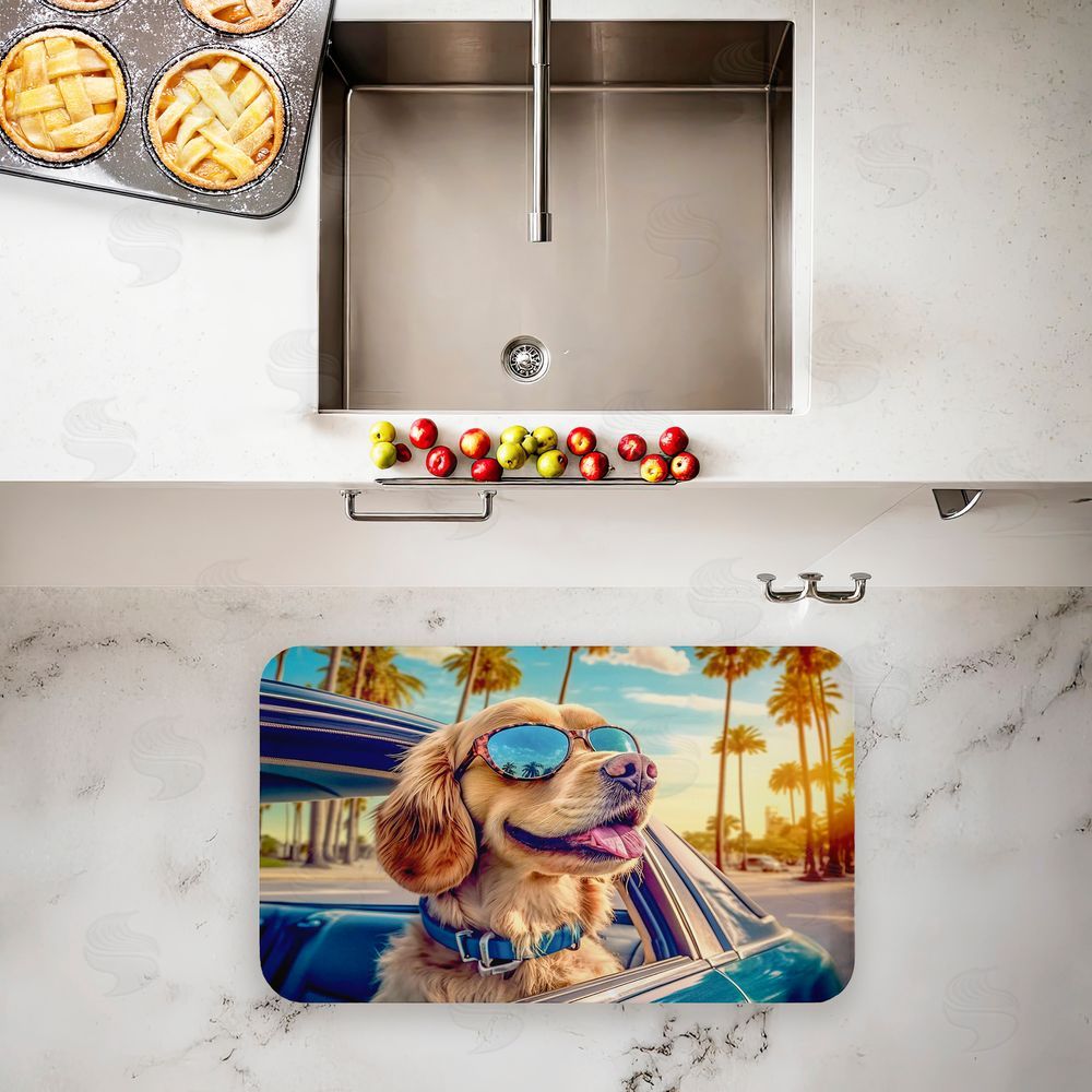 Image World | Cool Puppy Tropical Sunset Anti-Fatigue Mat