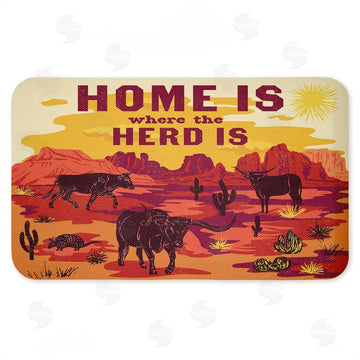Diane Labombarbe | Where The Herd Is Desert Scene Anti-Fatigue Mat