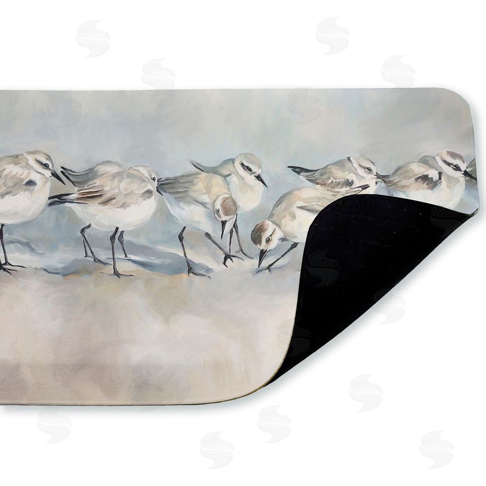 Ramona Murdock | Shore Birds In A Line Anti-Fatigue Mat