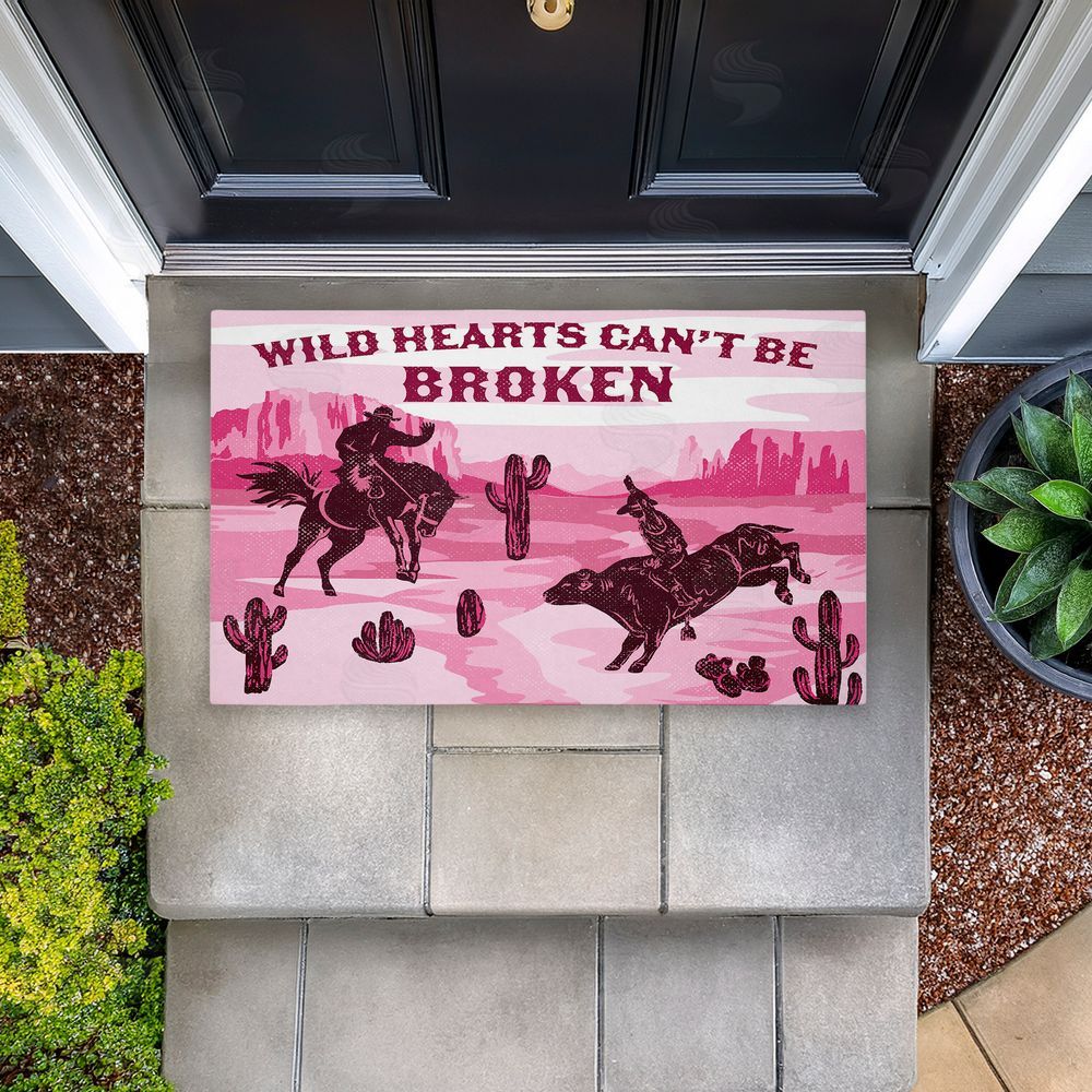 Diane Labombarbe | Wild Hearts Can't Be Broken Non-Woven Door Mat