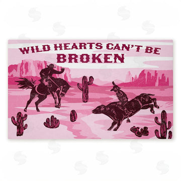 Diane Labombarbe | Wild Hearts Can't Be Broken Non-Woven Door Mat