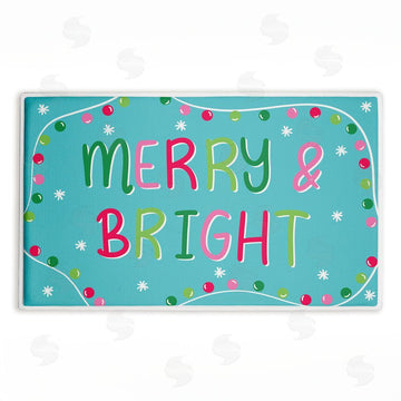 Emily Cromwell | Merry & Bright with Baubles Plush Bath Mat