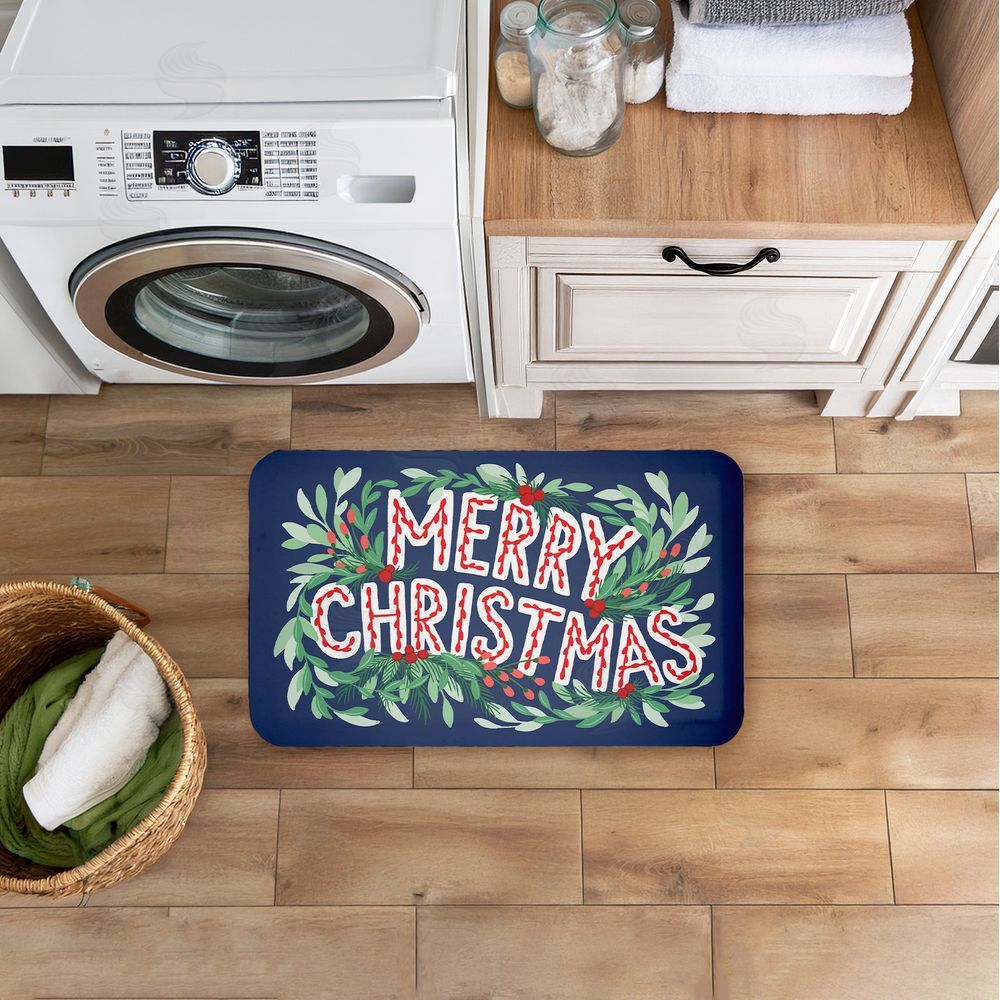 Heather McLaughlin | Merry Christmas & Greenery Anti-Fatigue Mat