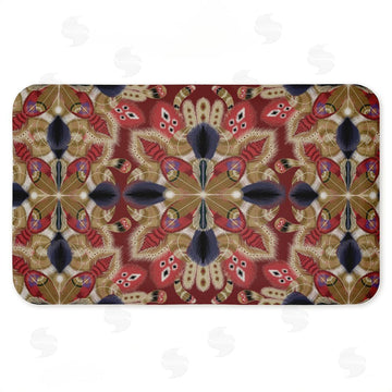 Darlene Seale | Feather Kaleidoscope Fractal Anti-Fatigue Mat