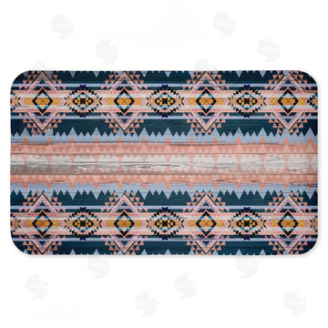 Jennifer Ellory | Geometric Boho Vibe Stripes Anti-Fatigue Mat
