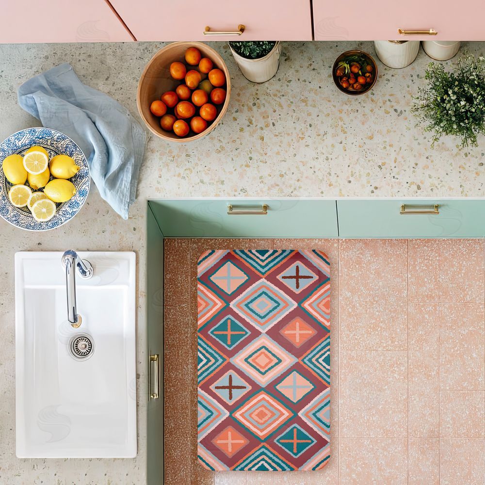 Darlene Seale | Bold Geometric Patterns Anti-Fatigue Mat