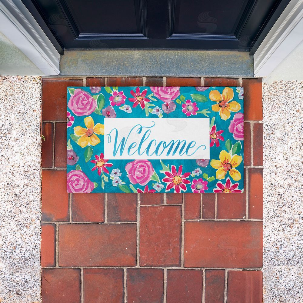 Amanda McGee | Lush Garden Welcome Non-Woven Door Mat