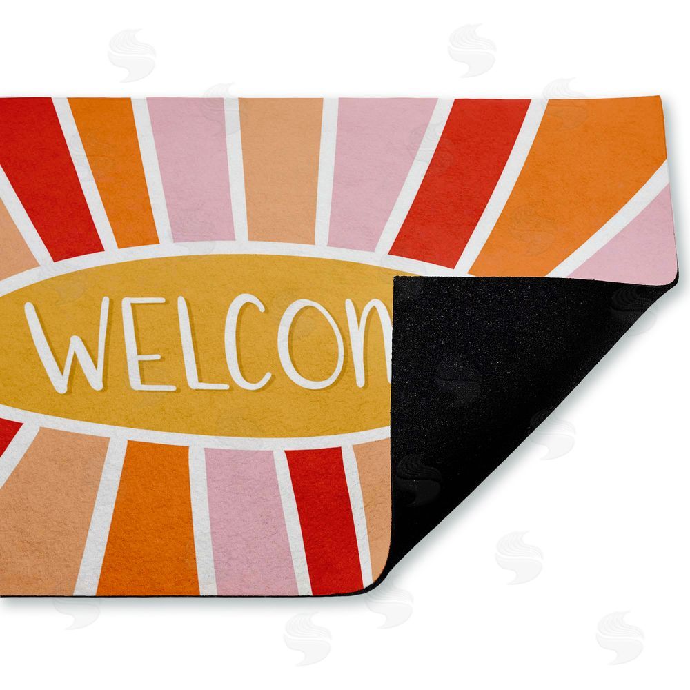 Emily Cromwell | Bright Welcome Sunburst Non-Woven Door Mat