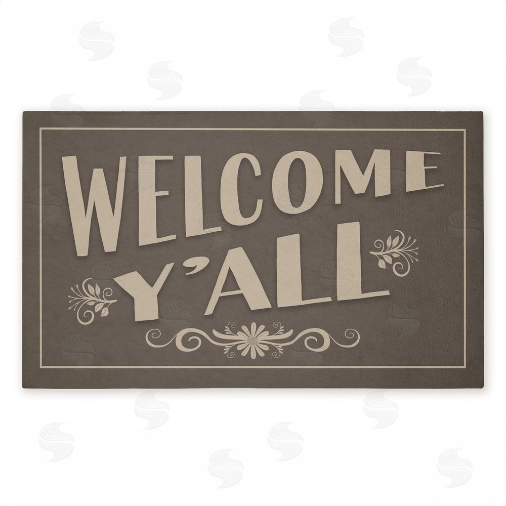 Darlene Seale | Welcome Y'all Rustic Non-Woven Door Mat