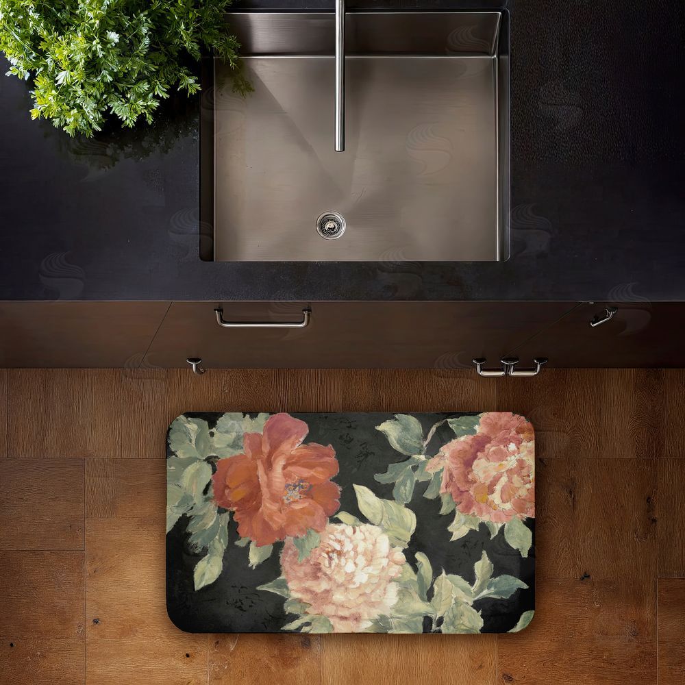 Lanie Loreth | Beauty Of The Blossom on Black Anti-Fatigue Mat