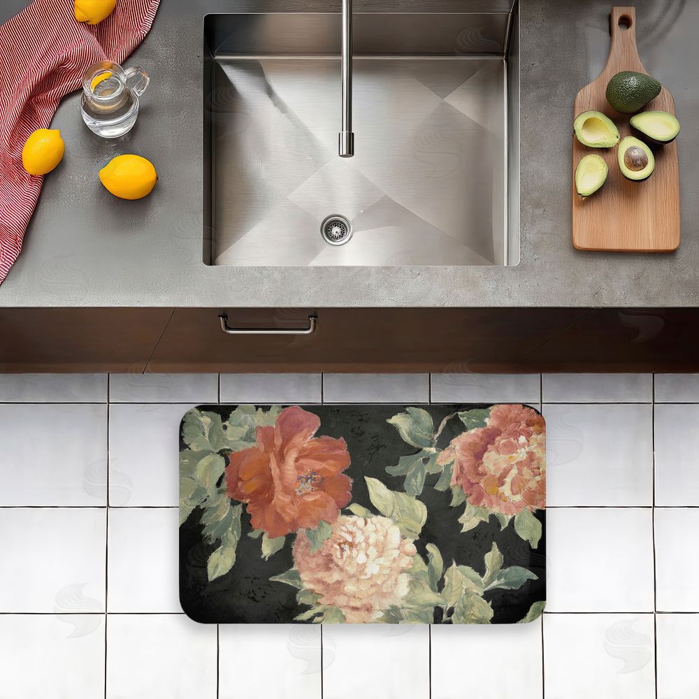 Lanie Loreth | Beauty Of The Blossom on Black Anti-Fatigue Mat