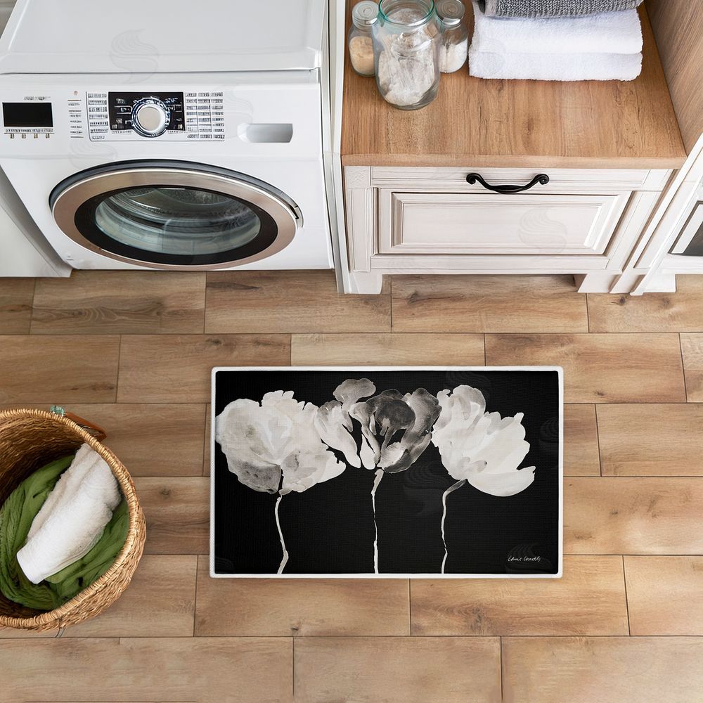 Lanie Loreth | Trio in Light on Black Plush Bath Mat