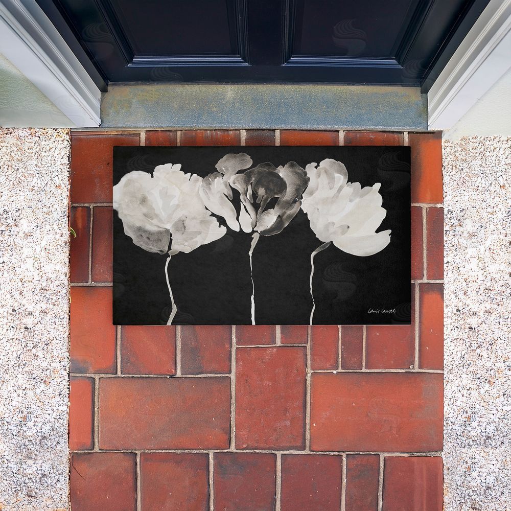 Lanie Loreth | Trio in Light on Black Non-Woven Door Mat