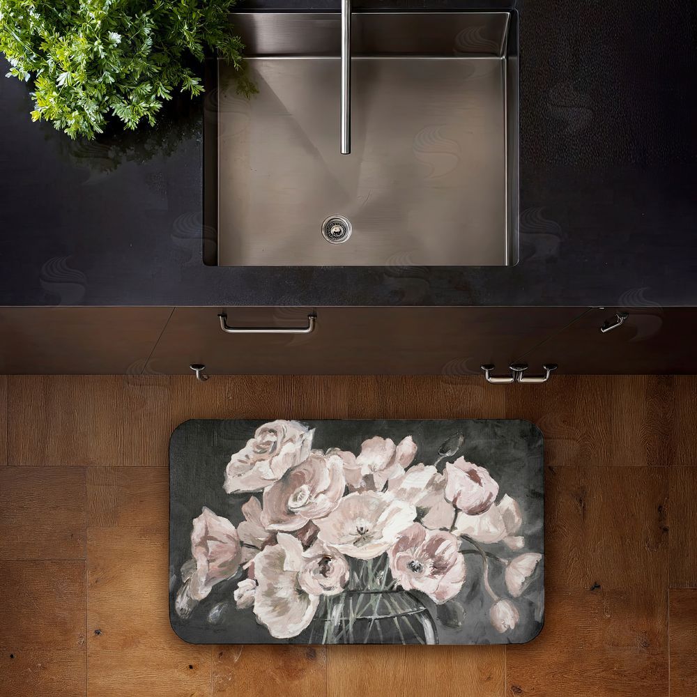 Patricia Pinto | Flowers In Clear Vase Anti-Fatigue Mat