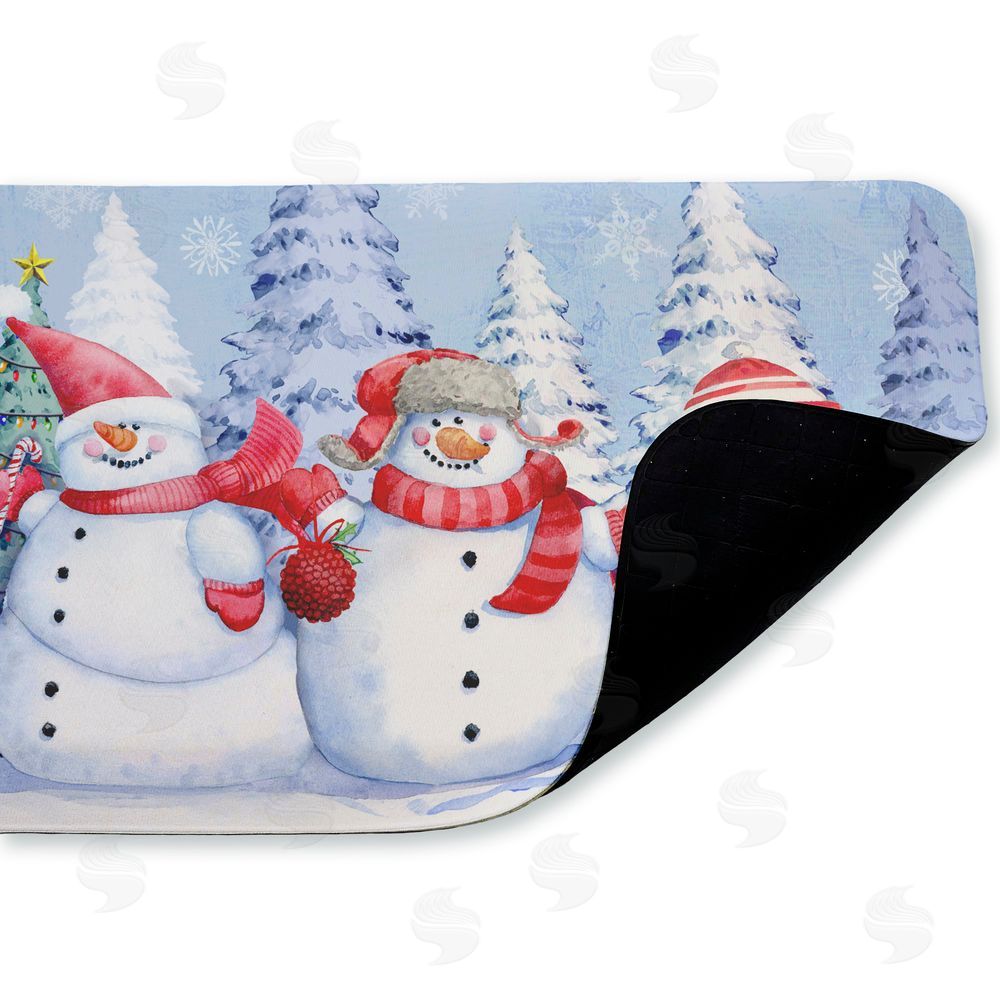 Paul Brent | Holiday Icy Snowman Trio Anti-Fatigue Mat
