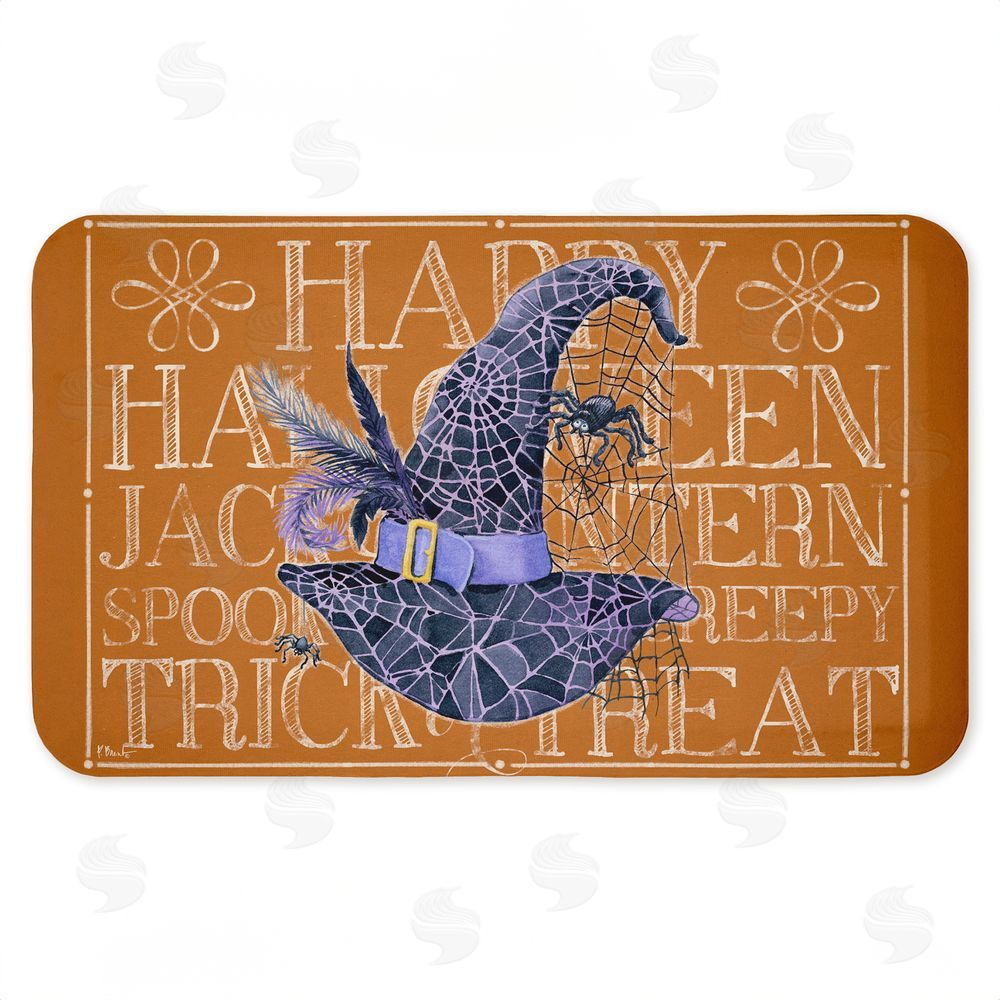 Paul Brent | Witchy Hat & Spooky Phrases Anti-Fatigue Mat